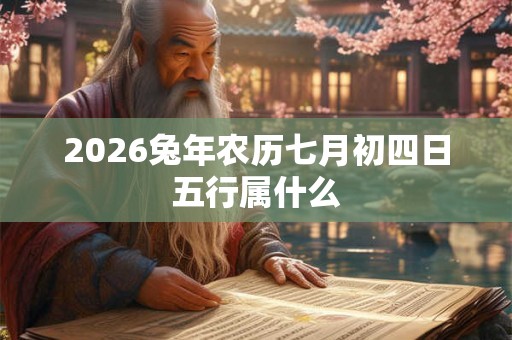 2026兔年农历七月初四日五行属什么 2026兔年农历七月初四日五行属什么