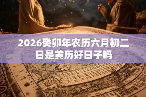 2026癸卯年农历六月初二日是黄历好日子吗 2026癸卯年农历六月初二日是黄历好日子吗