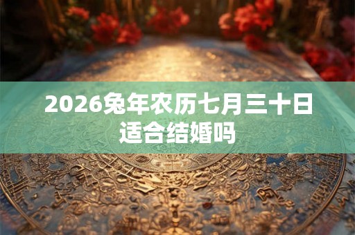 2026兔年农历七月三十日适合结婚吗 2026兔年农历七月三十日适合结婚吗