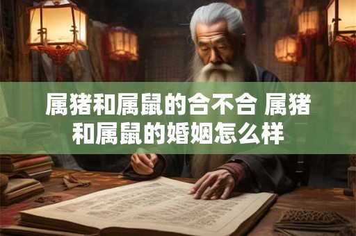 属猪和属鼠的合不合 属猪和属鼠的婚姻怎么样