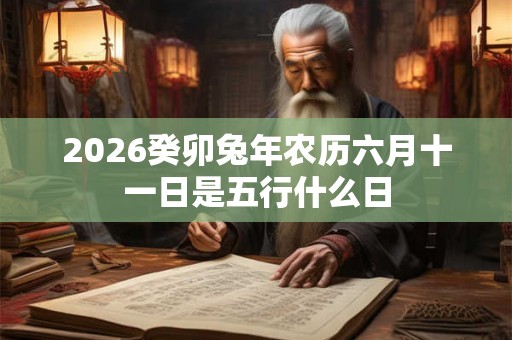 2026癸卯兔年农历六月十一日是五行什么日 2026癸卯兔年农历六月十一日是五行什么日