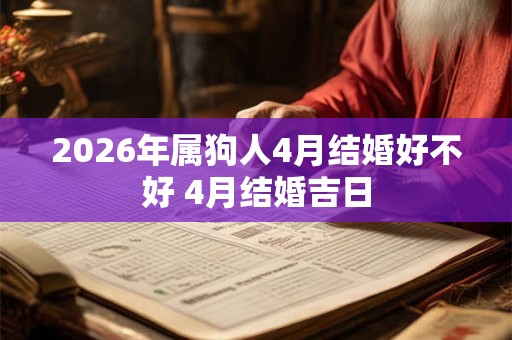 2026年属狗人4月结婚好不好 4月结婚吉日 2026年属狗人4月结婚好不好 4月结婚吉日