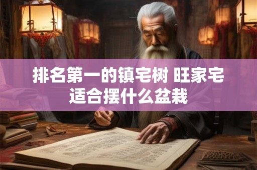排名第一的镇宅树 旺家宅适合摆什么盆栽