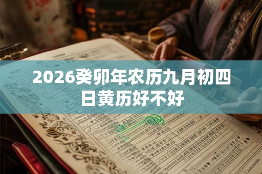 2026癸卯年农历九月初四日黄历好不好 2026癸卯年农历九月初四日黄历好不好