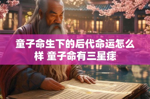 童子命生下的后代命运怎么样 童子命有三星痣 童子命生下的后代命运怎么样 童子命有三星痣