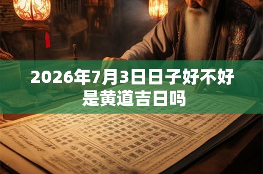 2026年7月3日日子好不好 是黄道吉日吗 2026年7月3日日子好不好 是黄道吉日吗