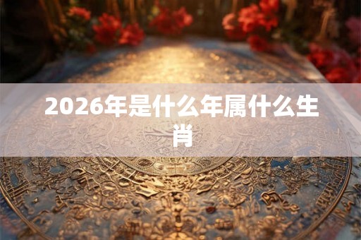 2026年是什么年属什么生肖