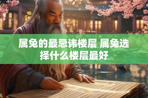 属兔的最忌讳楼层 属兔选择什么楼层最好