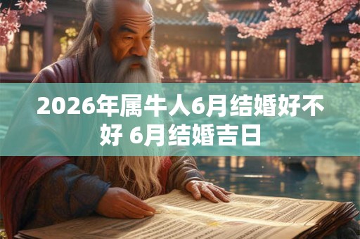 2026年属牛人6月结婚好不好 6月结婚吉日