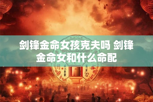 剑锋金命女孩克夫吗 剑锋金命女和什么命配 剑锋金命女孩克夫吗 剑锋金命女和什么命配