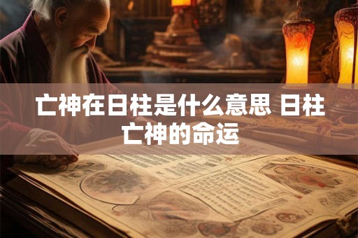 亡神在日柱是什么意思 日柱亡神的命运