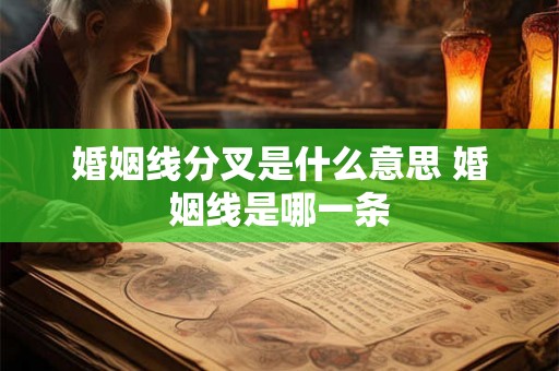 婚姻线分叉是什么意思 婚姻线是哪一条