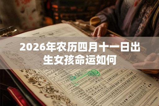 2026年农历四月十一日出生女孩命运如何 2026年农历四月十一日出生女孩命运如何