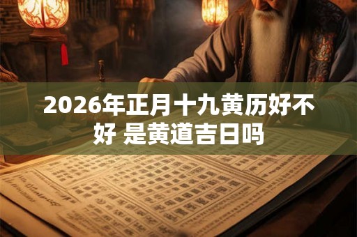 2026年正月十九黄历好不好 是黄道吉日吗 2026年正月十九黄历好不好 是黄道吉日吗