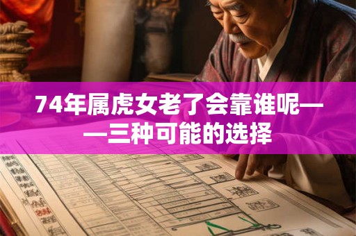 74年属虎女老了会靠谁呢——三种可能的选择