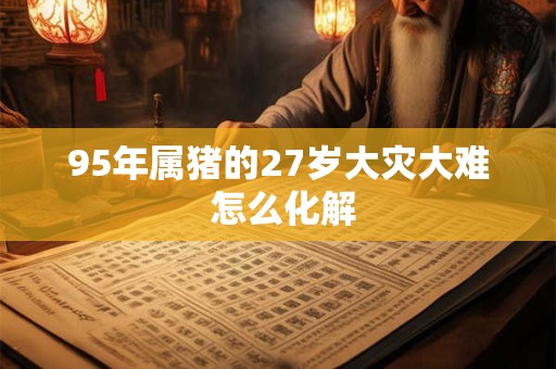 95年属猪的27岁大灾大难 怎么化解 95年属猪的27岁大灾大难 怎么化解