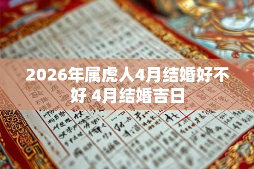 2026年属虎人4月结婚好不好 4月结婚吉日 2026年属虎人4月结婚好不好 4月结婚吉日