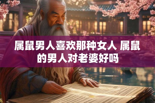 属鼠男人喜欢那种女人 属鼠的男人对老婆好吗