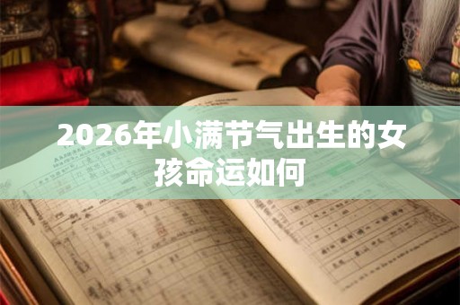 2026年小满节气出生的女孩命运如何 2026年小满节气出生的女孩命运如何