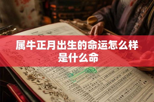 属牛正月出生的命运怎么样 是什么命 属牛正月出生的命运怎么样 是什么命