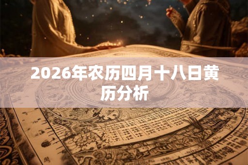 2026年农历四月十八日黄历分析