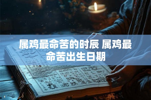 属鸡最命苦的时辰 属鸡最命苦出生日期