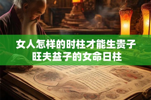 女人怎样的时柱才能生贵子 旺夫益子的女命日柱