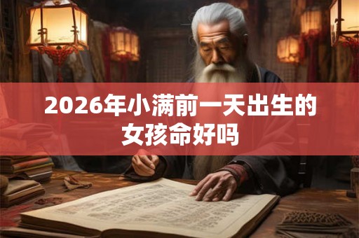 2026年小满前一天出生的女孩命好吗 2026年小满前一天出生的女孩命好吗