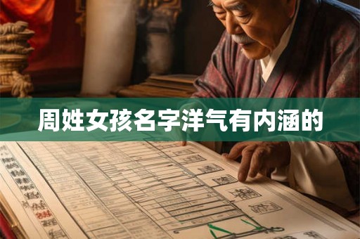 周姓女孩名字洋气有内涵的 周姓女孩名字洋气有内涵的