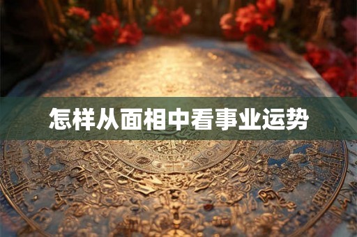 怎样从面相中看事业运势