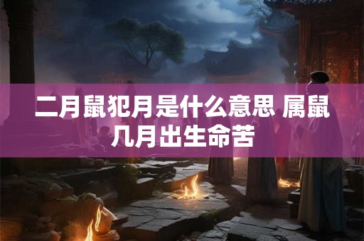 二月鼠犯月是什么意思 属鼠几月出生命苦 二月鼠犯月是什么意思 属鼠几月出生命苦
