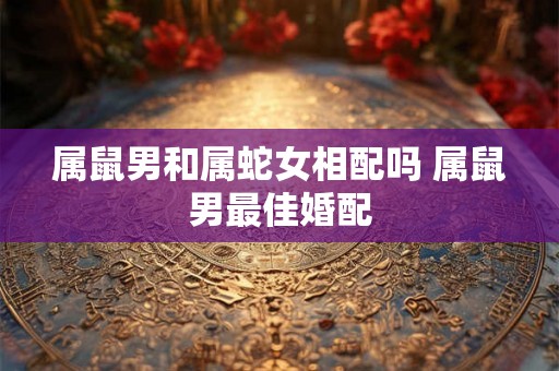 属鼠男和属蛇女相配吗 属鼠男最佳婚配 属鼠男和属蛇女相配吗 属鼠男最佳婚配