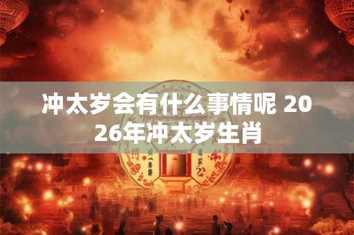 冲太岁会有什么事情呢 2026年冲太岁生肖 冲太岁会有什么事情呢 2026年冲太岁生肖
