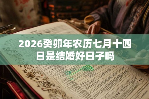 2026癸卯年农历七月十四日是结婚好日子吗