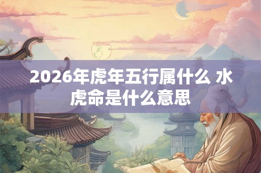 2026年虎年五行属什么 水虎命是什么意思 2026年虎年五行属什么 水虎命是什么意思