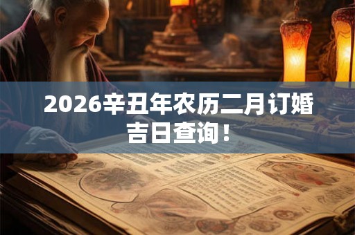 2026辛丑年农历二月订婚吉日查询！