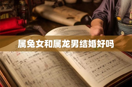 属兔女和属龙男结婚好吗