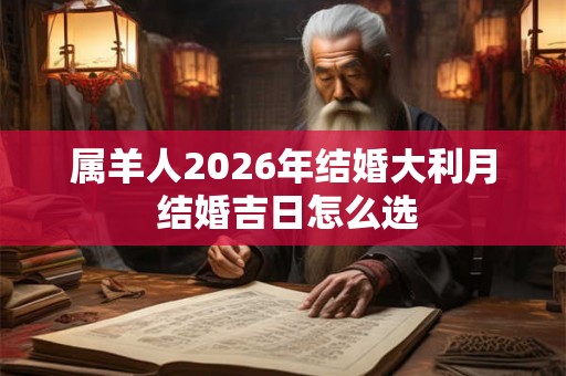 属羊人2026年结婚大利月 结婚吉日怎么选 属羊人2026年结婚大利月 结婚吉日怎么选