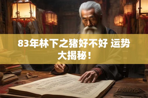 83年林下之猪好不好 运势大揭秘! 83年林下之猪好不好 运势大揭秘!