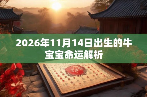 2026年11月14日出生的牛宝宝命运解析 2026年11月14日出生的牛宝宝命运解析