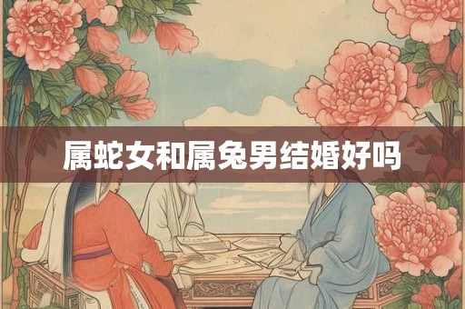 属蛇女和属兔男结婚好吗 属蛇女和属兔男结婚好吗