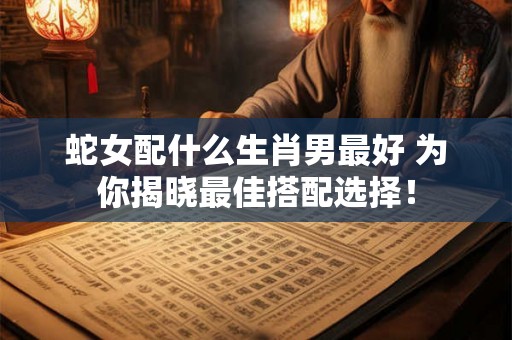 蛇女配什么生肖男最好 为你揭晓最佳搭配选择！