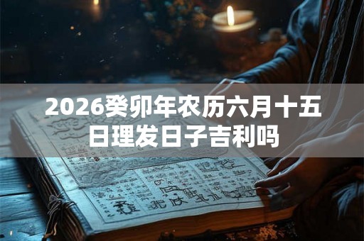 2026癸卯年农历六月十五日理发日子吉利吗 2026癸卯年农历六月十五日理发日子吉利吗