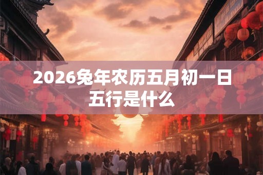 2026兔年农历五月初一日五行是什么 2026兔年农历五月初一日五行是什么