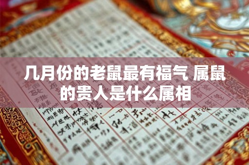 几月份的老鼠最有福气 属鼠的贵人是什么属相 几月份的老鼠最有福气 属鼠的贵人是什么属相