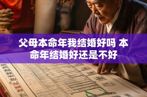 父母本命年我结婚好吗 本命年结婚好还是不好 父母本命年我结婚好吗 本命年结婚好还是不好