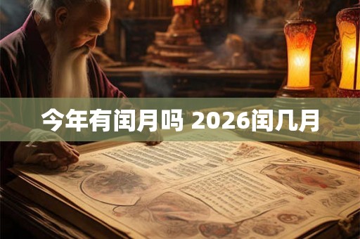 今年有闰月吗 2026闰几月 今年有闰月吗 2026闰几月