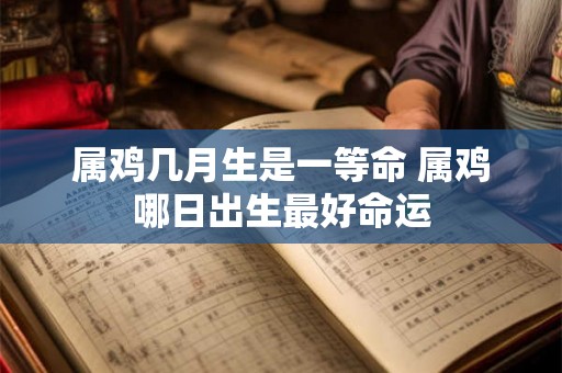 属鸡几月生是一等命 属鸡哪日出生最好命运 属鸡几月生是一等命 属鸡哪日出生最好命运