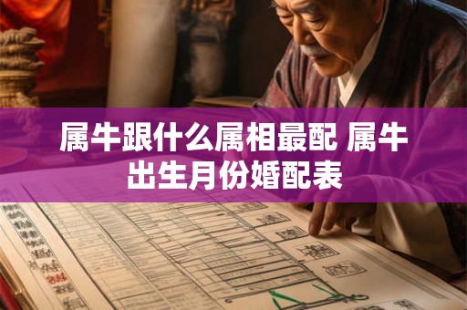 属牛跟什么属相最配 属牛出生月份婚配表 属牛跟什么属相最配 属牛出生月份婚配表