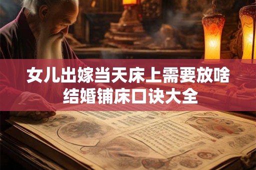 女儿出嫁当天床上需要放啥 结婚铺床口诀大全 女儿出嫁当天床上需要放啥 结婚铺床口诀大全